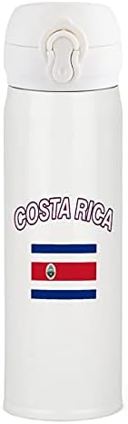 Az állami Zászlót, a Costa Rica Rozsdamentes Acél Szigetelt Üveg Vizet Bögre Tea Csésze Sport Kerékpáros