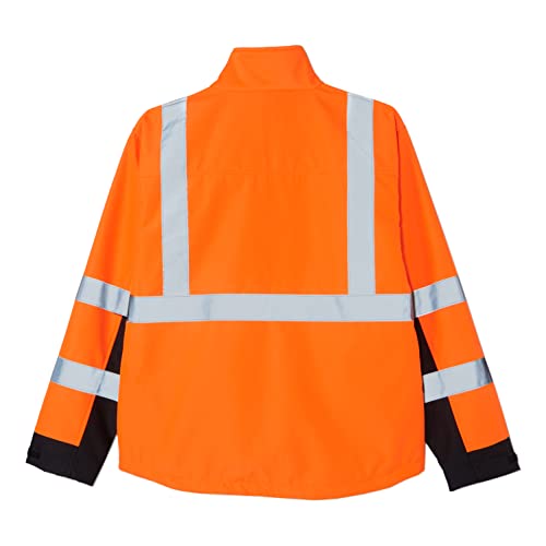 Commercial Biztonsági Kabát, Narancs/Fekete, Nagy Méret