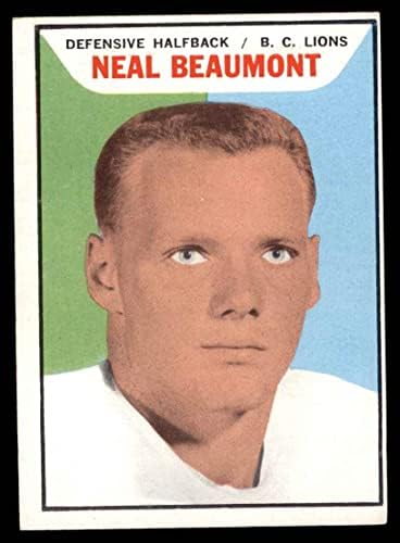 1965 Topps 1 Neil Beaumont British Columbia Oroszlánok (Foci Kártya) EX Oroszlánok Vancouver