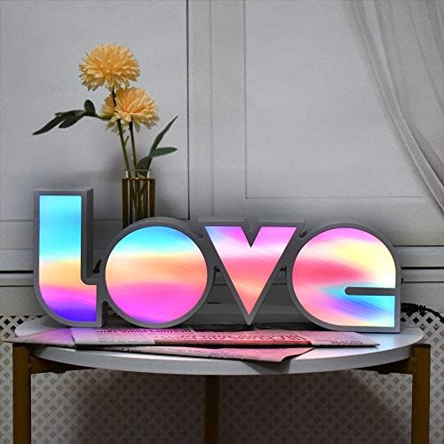 GUOCHENG LED Szerelem Jele, Fények - Szeretem Sátor Jelek Lámpa Akkumulátor&USB hálózati Szerelmes Leveleket