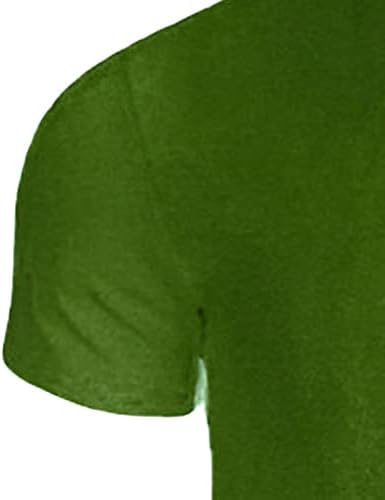 Férfi T-Shirt Rövid Ujjú Klasszikus Póló Pamut Felsők Nyári Blúz Könnyű Alkalmi V-Nyak Ellátott Pólók
