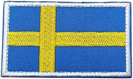 Svédország Lobogója Javítás Hímzett Taktikai Hátizsák Kalap Táskák, Sapkák Kabátok Nadrágok svéd Foltok