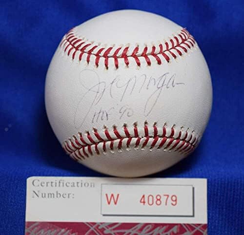 Joe Morgan HOF 90 SZÖVETSÉG Coa Autogramot Major League OML Aláírt BasebaLL - Dedikált Baseball