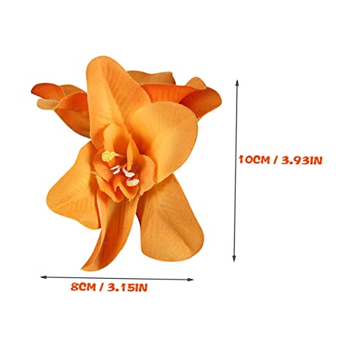 Amosfun 36 Db Orchidea Hajtű Menyasszonyi Haj-Pin Szövet Virág hajcsat Hawaii Virág, Haja Haj Klipek Hajcsat
