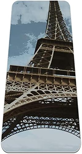 Siebzeh Retro Eiffel-Torony Prémium Vastag Jóga Szőnyeg Környezetbarát Gumi Health&Fitness Csúszásmentes