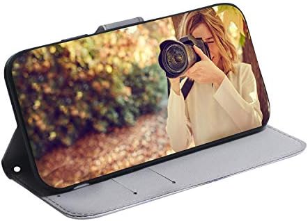 MEIKONST Esetben a Galaxy A53 5G, Ütésálló Rajzfilm Állat-Színes, Festett, PU Bőr Flip Card Slot Tárca