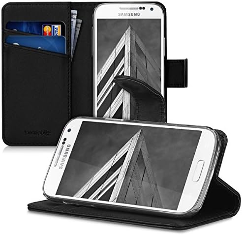 kwmobile Esetben Kompatibilis a Samsung Galaxy S4 Mini - Pénztárca Esetben PU Bőr hátlapot a Kártya Birtokosa