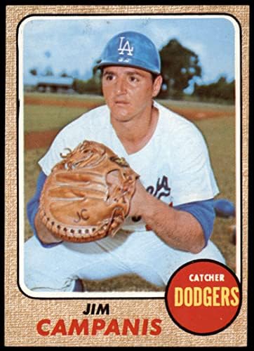 1968 Topps 281 Jim Campanis Los Angeles Dodgers (Baseball Kártya) EX Dodgers