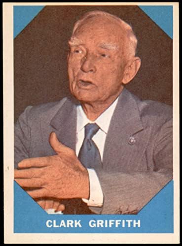 1960 Fleer 15 Clark Griffith Washington Senators (Baseball Kártya) EX Szenátorok
