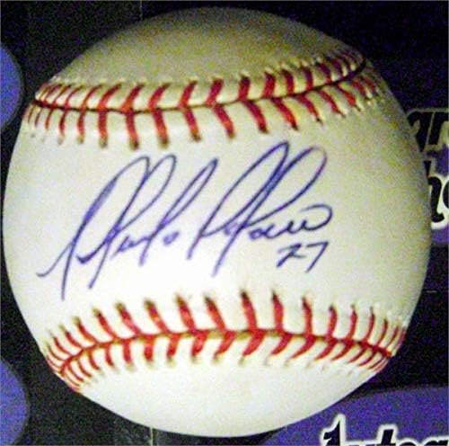 Placido Polanco dedikált baseball (OMLB Phillies Bíborosok Tigrisek All Star 67) - Dedikált Baseball