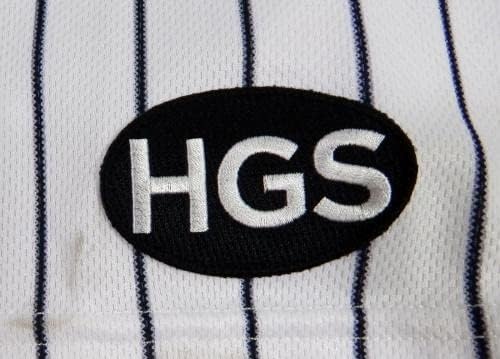 2020-ra a New York Yankees PJ Pilittere 42 Játék Kiadott Fehér Jersey HGS Robinson Nap - Meccs Használt