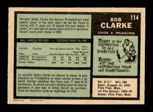 114 Bobby Clarke HOF - 1971 O-Pee-Chee Jégkorong Kártyák (Csillag) Osztályozott NM - Aláíratlan Jégkorong