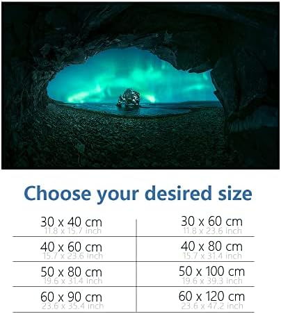 Akvárium Háttér 3D Aurora Borealis-Barlang HD Nyomtatás Háttérkép akvárium Hüllő Élőhely Háttér Dekoráció