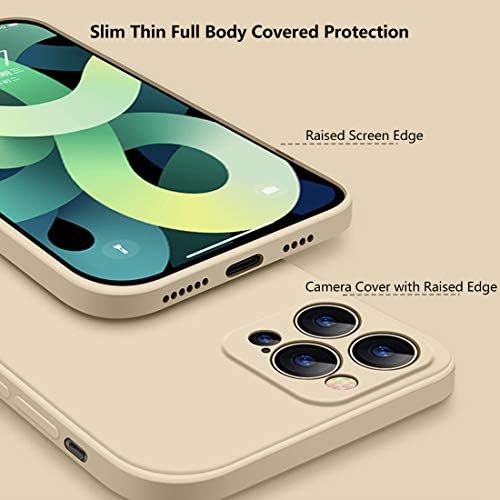 iBetterLife iPhone 12 Pro Max Case, Slim Ütésálló Folyékony Szilikon tok iPhone 12 Pro Max 6.7 Es, Lapos,