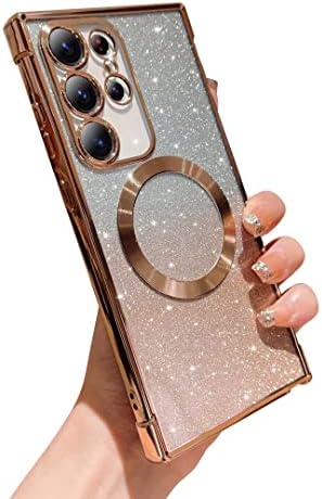 phylla Samsung Galaxy S23 Ultra 5g Mágneses Gradiens Csillogó Telefon Esetében Kompatibilis Magsafe Luxus