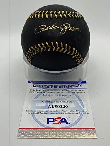 Pete Rose Aláírt Autogramot Hivatalos MLB Fekete-Arany Csipke Baseball PSA DNS - *20 - Dedikált Baseball