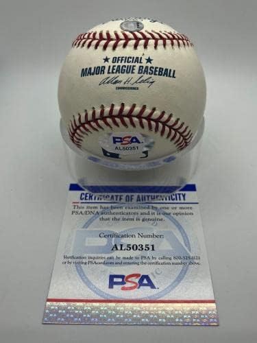 Steve Carlton Phillies Bíborosok Aláírt Autogramot Hivatalos MLB Baseball PSA DNS - Dedikált Baseball
