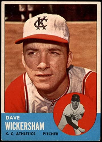 1963 Topps Baseball 492 Dave Wickershamék Kemény Sorozat Kiváló (5, 10) által Mickeys Kártyák